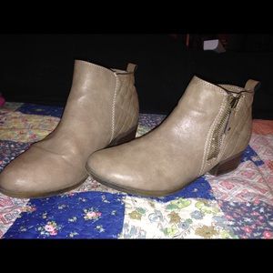 Camel colored booties