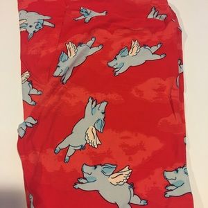 Lularoe pig leggings new no tags tc tall/curvy