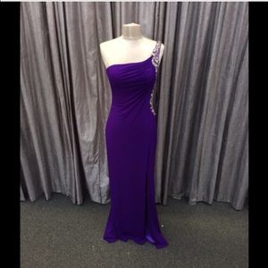 Tony Bowls one shouldered gown