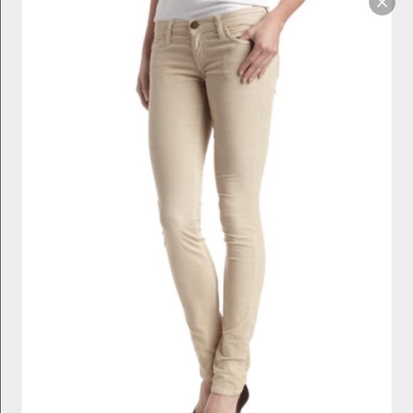 DESIGNER corduroy jeans in cream! Size 24