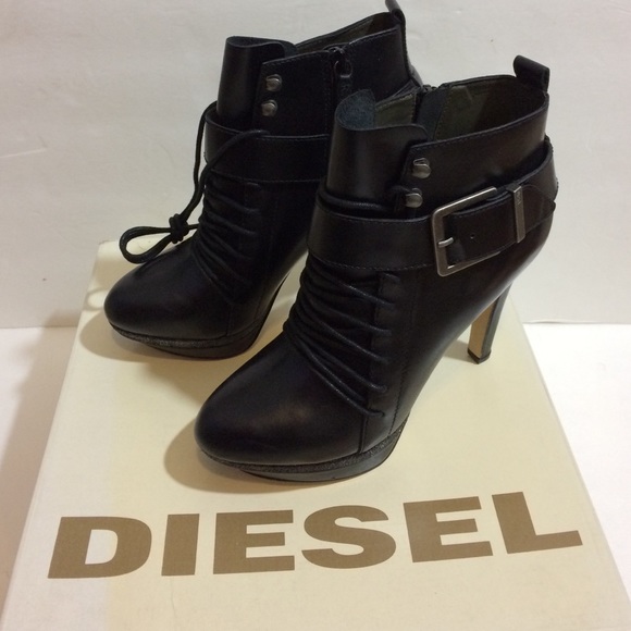 🔥SOLD🔥 DIESEL Melrose Adelaidey Leather Boot 7.5 - Picture 2 of 3