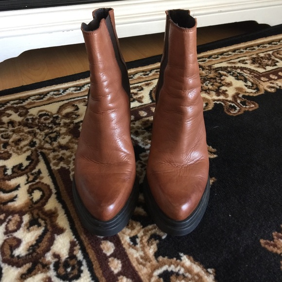 Pointed Platform Chelsea Boot
