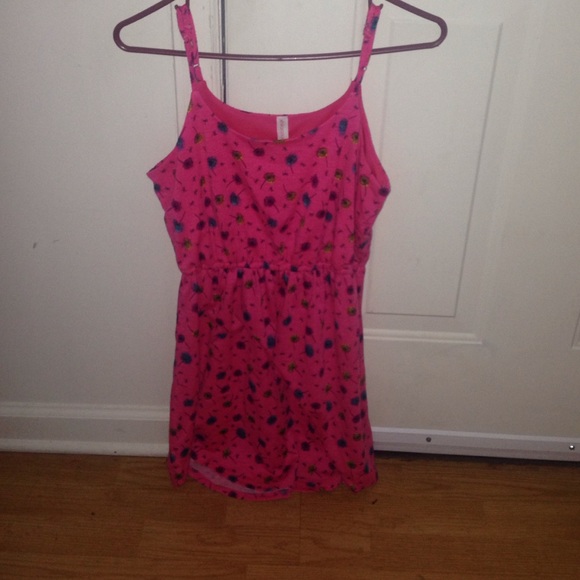 Pink dandelion dress