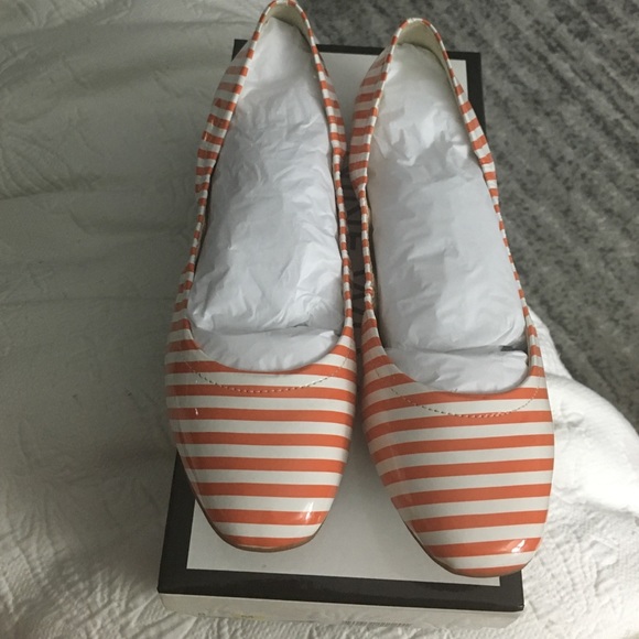 NWB Nine West Girls Nite Striped Flats Size 8
