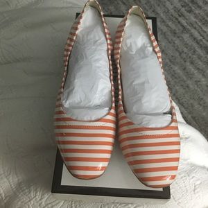 NWB Nine West Girls Nite Striped Flats Size 8