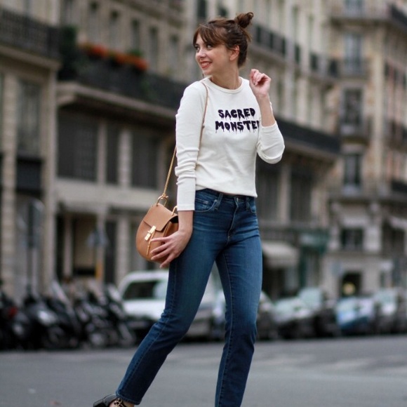 Alexa Chung for AG White Sacred Monster Top Large - Picture 2 of 4