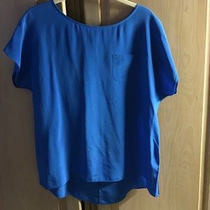 Lilly Pulitzer Blue Silk Blouse