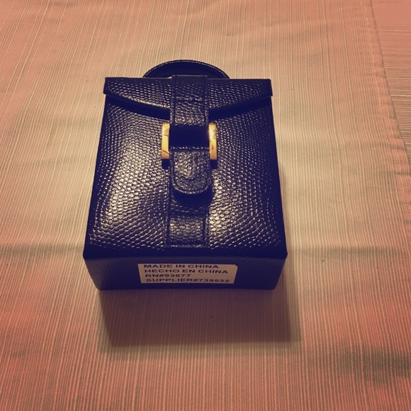 Travel black jewelry box