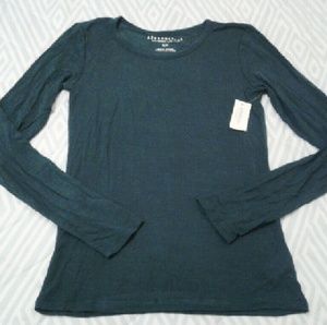 Aeropostale Layering Tissue Tee Dark Teal NWT