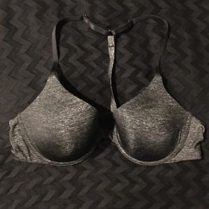 Victoria's Secret grey racerback bra