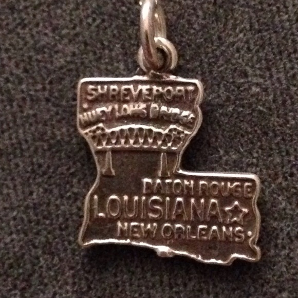 Sterling Silver Louisiana Charm