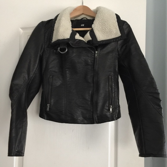 H&M Faux Leather Moto Jacket
