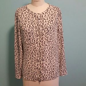 Ann Taylor Animal Print Blouse