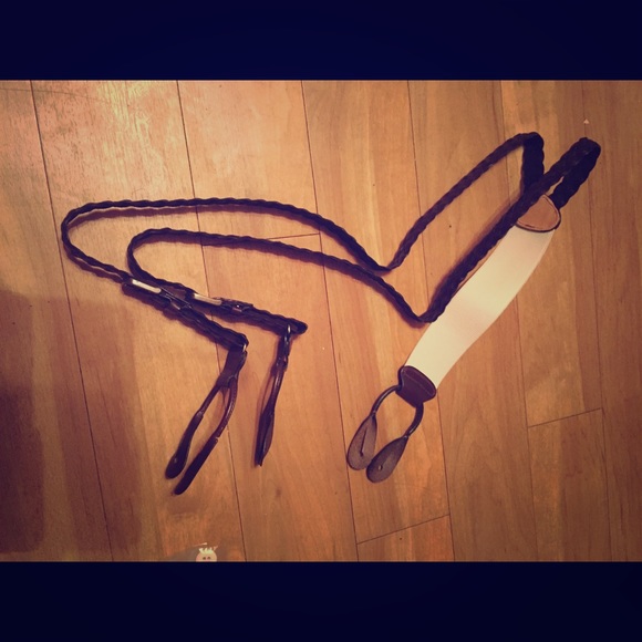 Brooks Brothers Braided Leather Suspender's