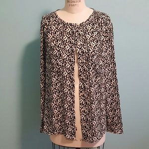 Ann Taylor Animal Print Blouse