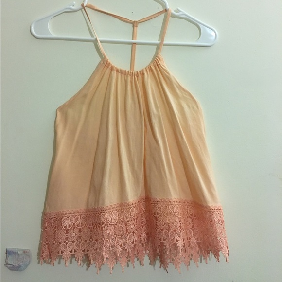 Peach colored tank top
