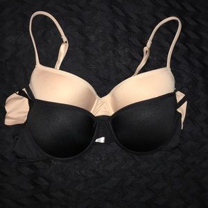 Black & Nude Demi bra