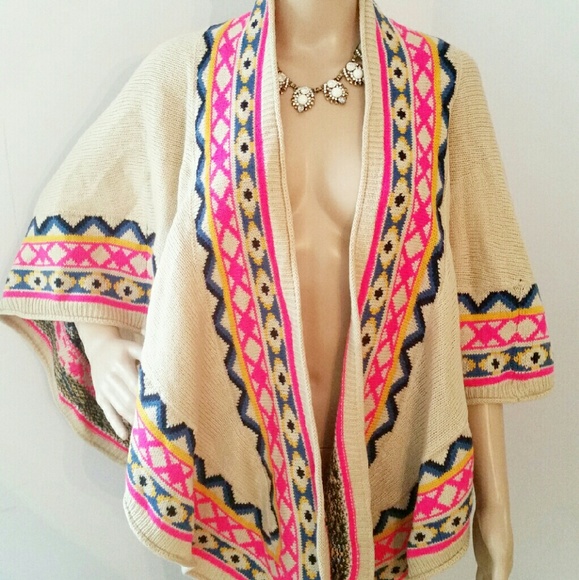 💥HOST PICK💥 Knit Poncho Open Sweater O/S