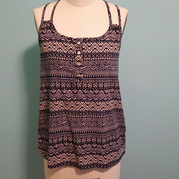 Pink Rose Patterned Tank