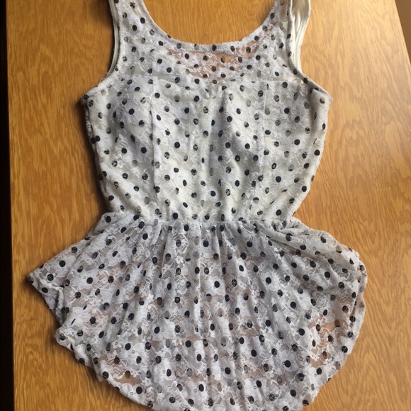 Crop top polka dots