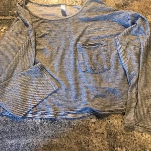 American Apparel stripped crop top