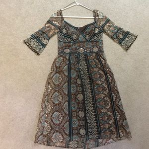 Bohemian party dress
