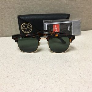 Ray-Ban Polarized Clubmaster Tortoise
