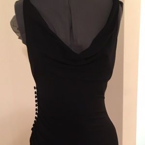 Form fitting black dress