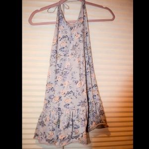 Little blue rose sun dress