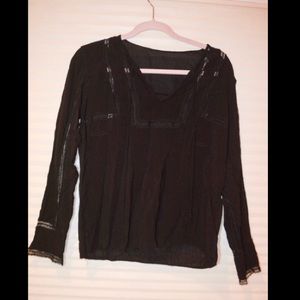 Black lace long sleeve