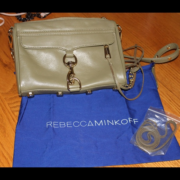 Rebecca Minkoff Mini Mac Crossbody Bag - Olive