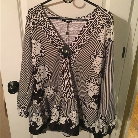 Zaful Size Large Loose fitting Dress Shirt