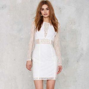 Nasty Gal Lace White Dress