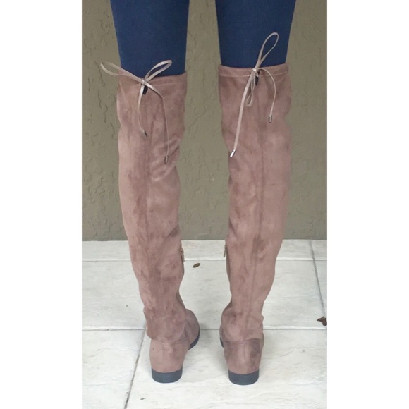 *only 1 left* Thigh High Boots (taupe) - Picture 3 of 3