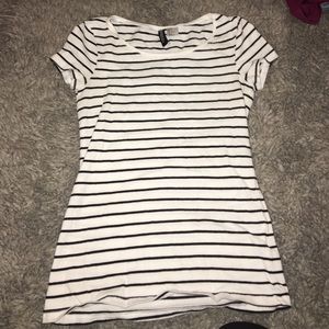 H&M Striped Fitted Tee
