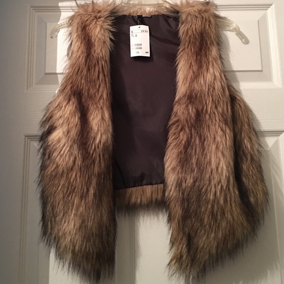 Faux fur vest