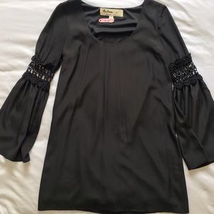 Black Stone Cold Fox Mini Dress