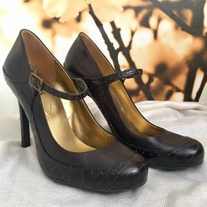 Guess by Marciano Brown Leather Pumps