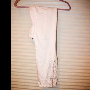 Kendall and Kylie lace white pants