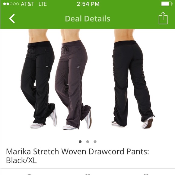 Marika stretch woven drawstring pants