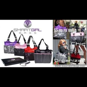 Glamorous Organizer Tote Bags by SmartGirl Bags.
