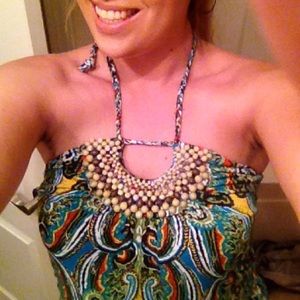 Boho halter top