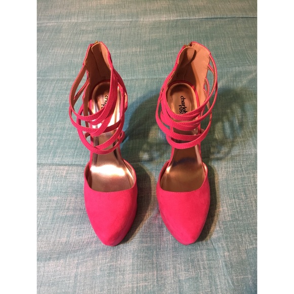 Fuchsia Strappy Charlotte Russe Pumps