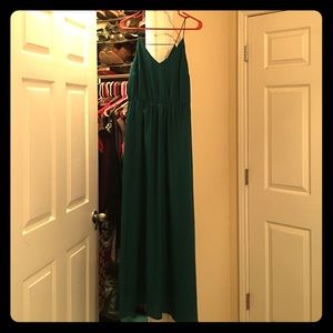 Loft Green Floor length Dress