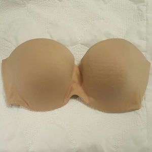 Victoria's Secret Nude Strapless Bra 36DD