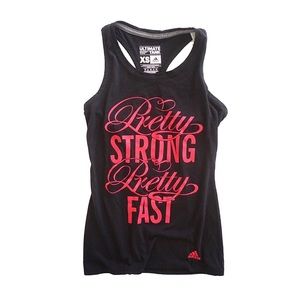 FINAL SALE - Adidas "PrettyStrong,PrettyFast" Tank