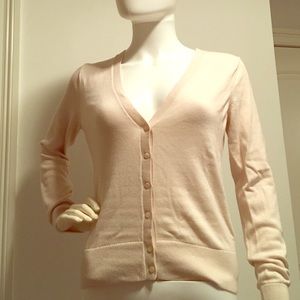 Banana Republic cardigan, Size S, cream/light pink