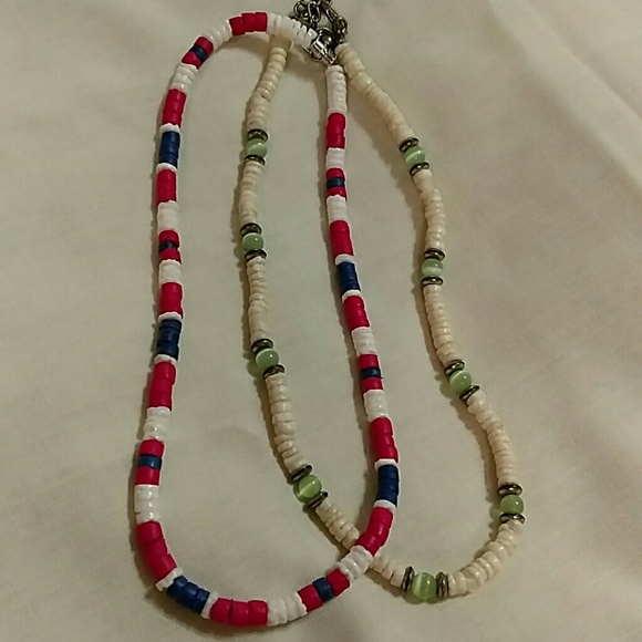 2 puka shell necklaces
