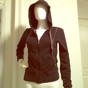 Puma zip-up hoodie, black, size S