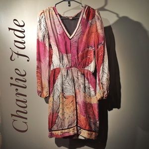 Charlie Jade long-sleeved botanical print dress